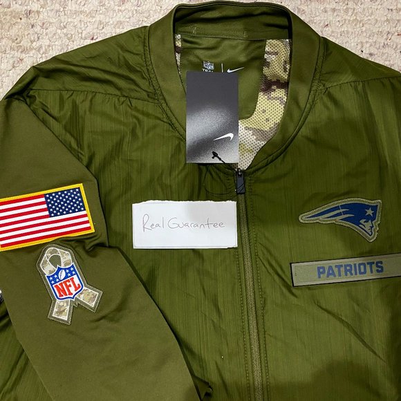Nwt RARE 100% Nike 2018 New England Patriots Salute To Service Sideline Jacket - Picture 1 of 5